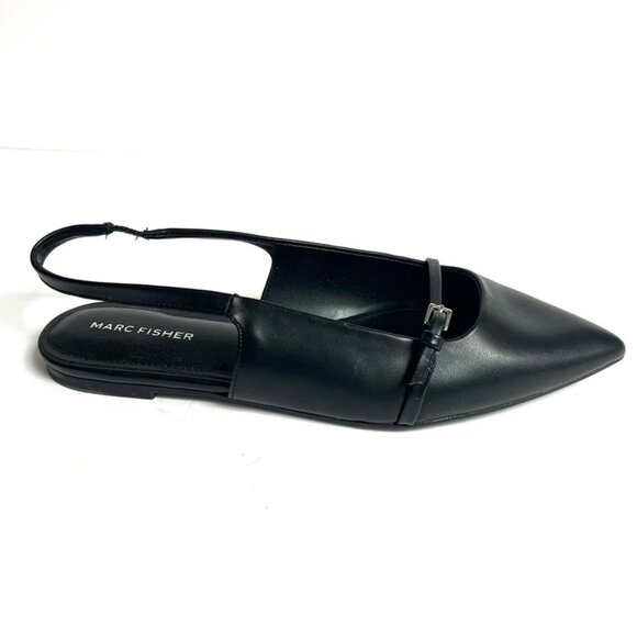 Marc Fisher Women’s Elema Black Flats, Size 9.5M - Picture 1 of 6